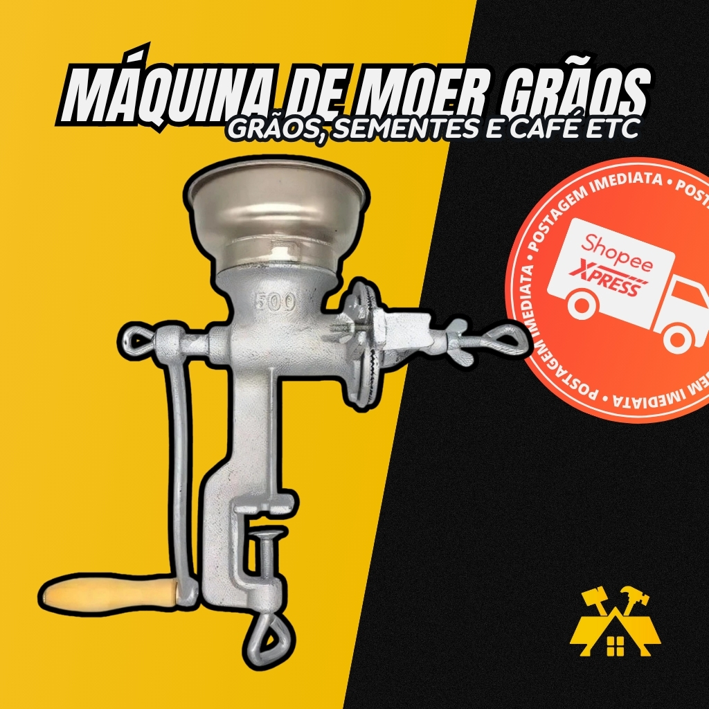 Moedor Moinho Manual De Grãos Cereais Café Malte
