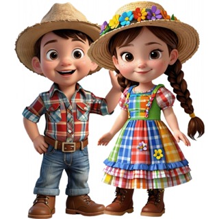 1 DISPLAY DE CHÃO CASAL MENINA E MENINO CAIPIRA FESTA JUNINA DECORAÇÃO - ESCOLHER SE QUER PARA FOTO APÓS A COMPRA. em Oferta na Shopee