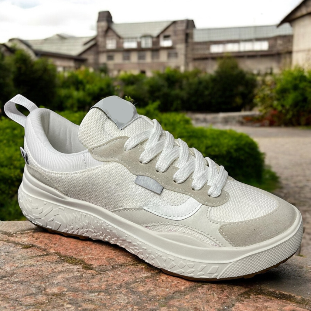 Tenis  branco casual masculino feminino vr3leve performace lancamento