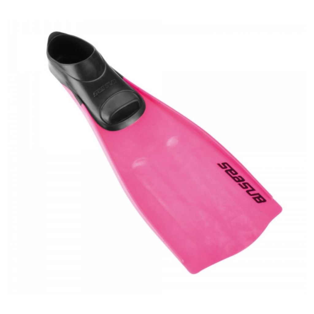 Pé De Pato Nadadeira Rosa Seasub Mergulho Livre Snorkel Cilindro Apnéia