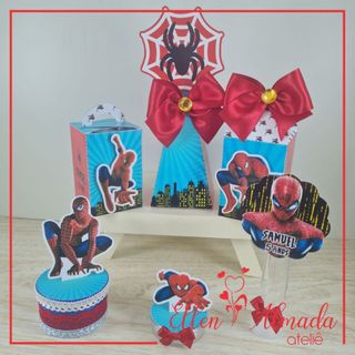 Kit Lembrancinhas Homem Aranha-Lembrancinhas Homem Aranha-Papelaria Personalizada Homem Aranha