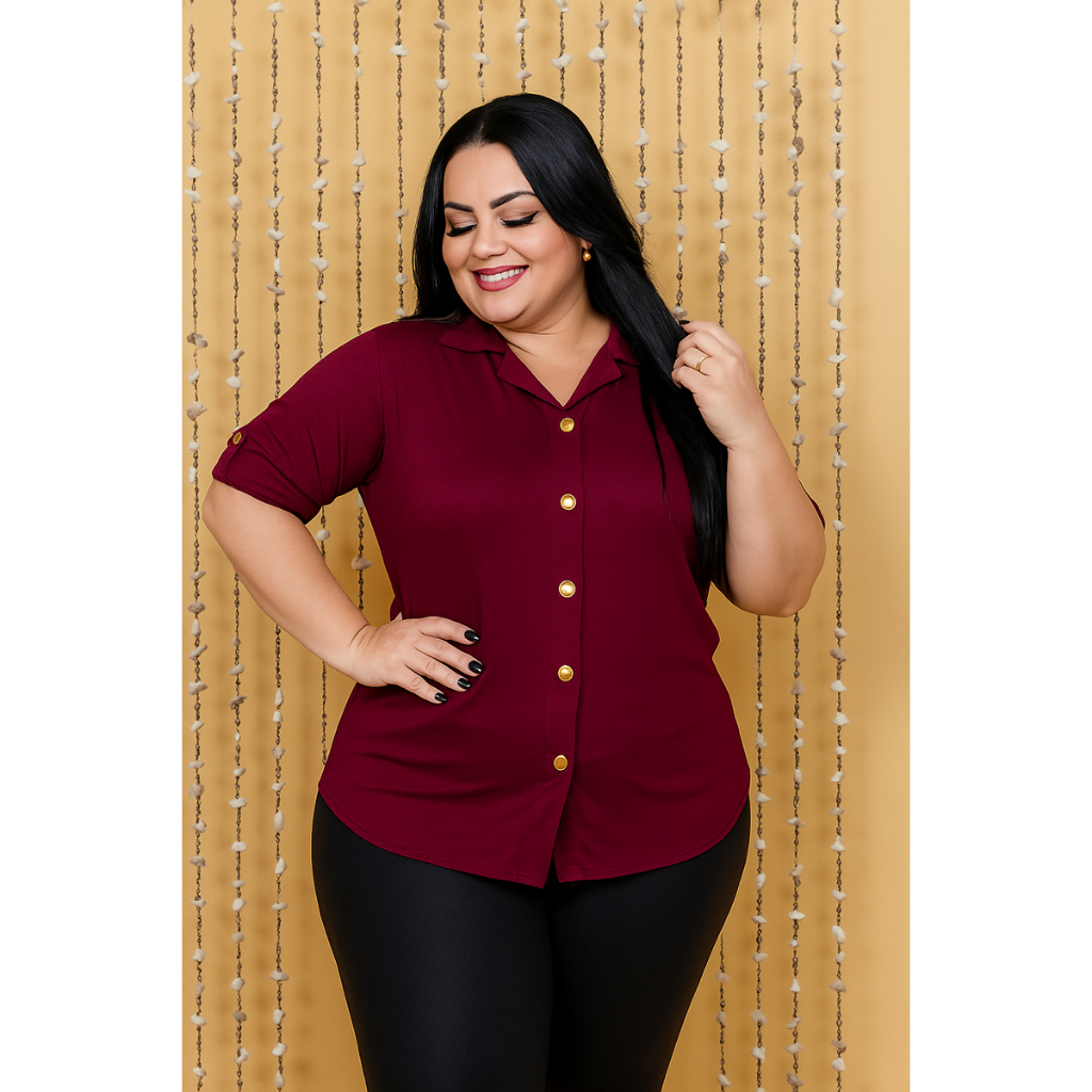 Camisa Plus Size Feminina Blusa Evangélica