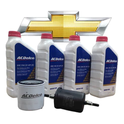 Kit Troca Óleo 5w30 Sintético Onix Prisma Cobalt 2013/2019 Acdelco