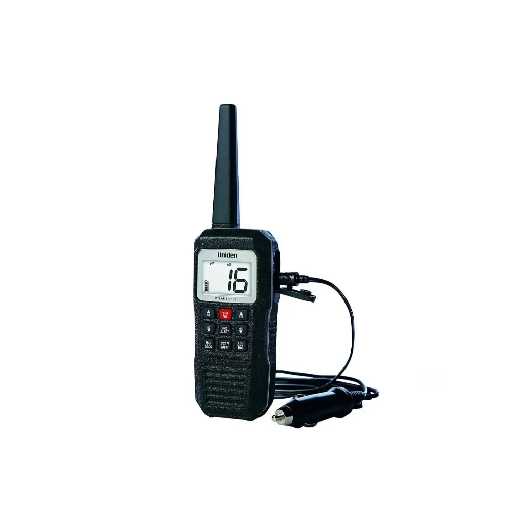 Rádio Portátil Vhf Náutico Uniden Atlantis 155 Flutuante 3w
