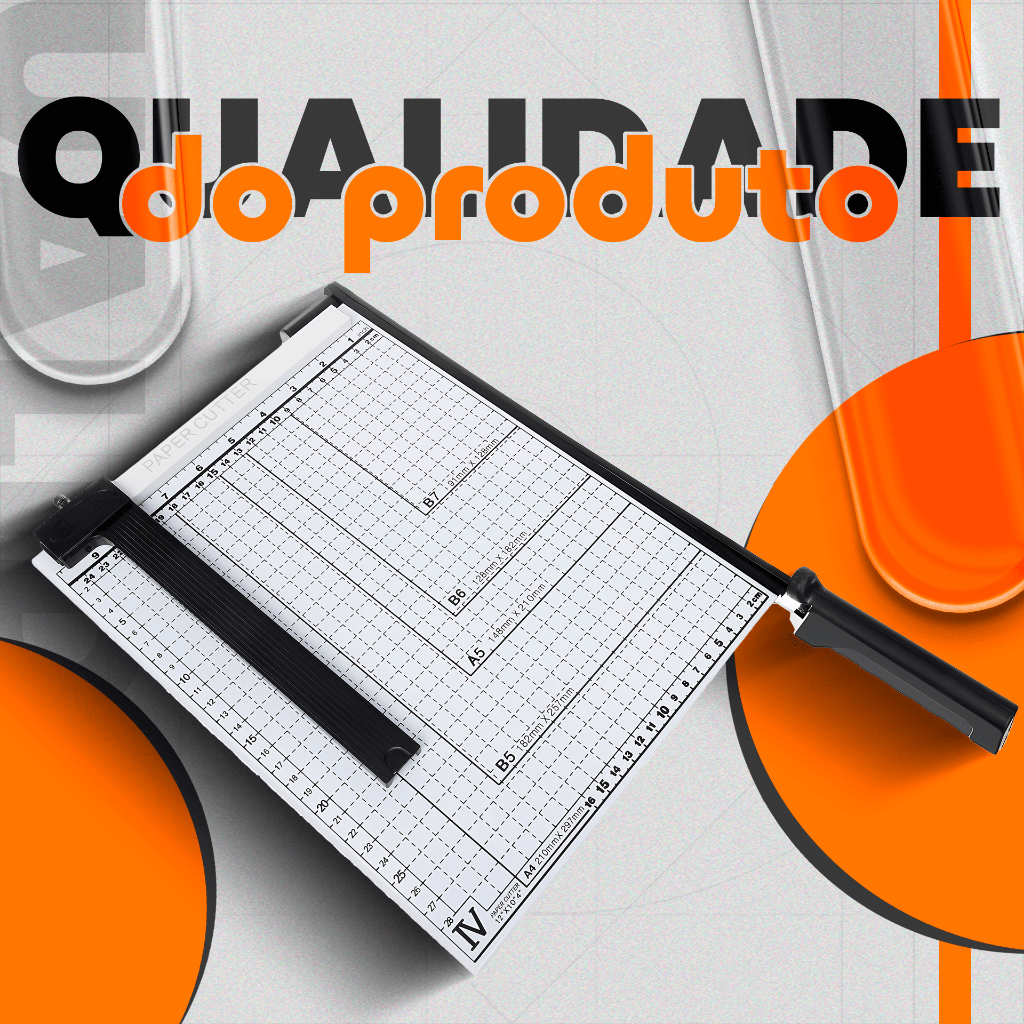 Guilhotina Cortador De Papel Manual Base Metal Até 12 Folhas - Cortes precisos e profissionais. — imagem 2 de 2