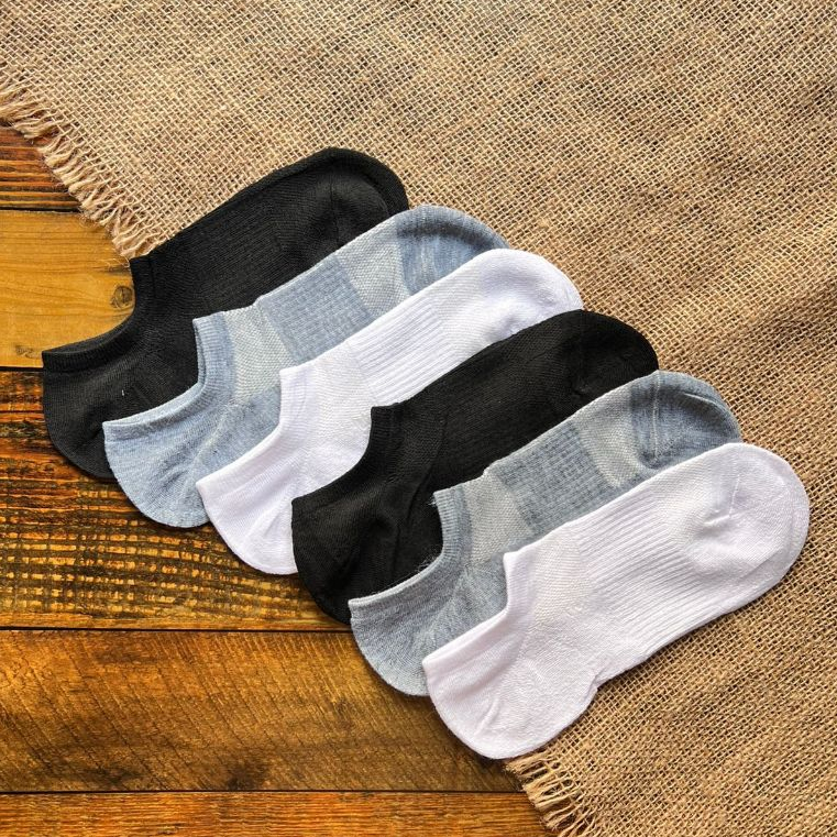 Kit 3 Pares Meia Algodão Soquete Cano Curto Invisível Coloridas Feminina Amorarma