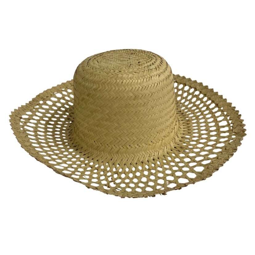 Chapéu de Palha Copa Lisa 36cm 1 unidade Comp. Palha de Carnaúba