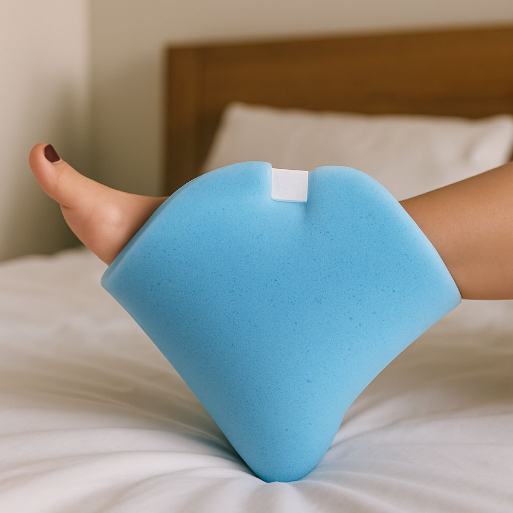 protetor para calcanhar em espuma para acamados prevenção de lesões e anti escaras
