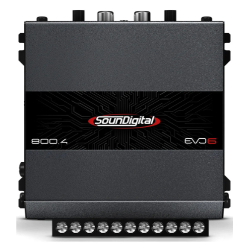 Modulo Amplificador Soundigital 800.4 Evo 6 4 Canais Cor Preto 4 ohms em bridge