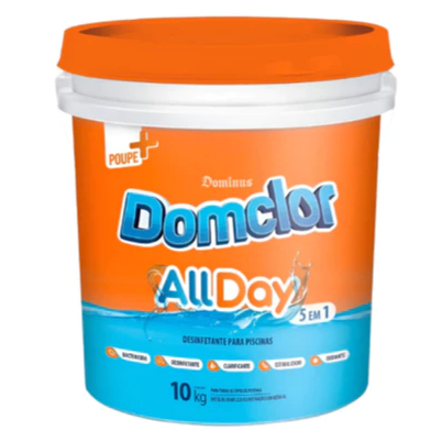 Cloro Balde 10kg Piscina Domclor Allday 5 Em 1 Granulado Ação Rápida em Oferta na Shopee