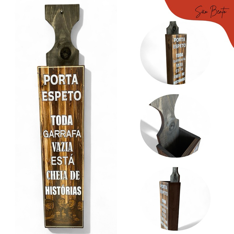 OFERTA ESPECIAL! Porta Espeto De Parede - Organize Seu Churrasco Como Um Profissional! Super Espaçosa E Estilosa!