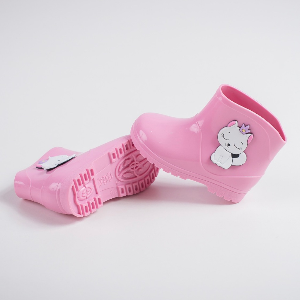 Galocha Baby Infantil Princesa Gatinha Leve Confortável Impermeável