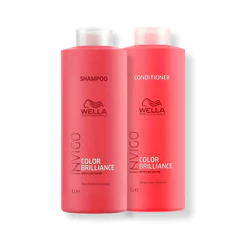 Kit Wella - Shampoo 1L e Condicionador 1L Color Brilliance
