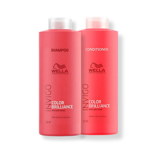 Kit Wella - Shampoo 1L e Condicionador 1L Color Brilliance em Oferta na Shopee