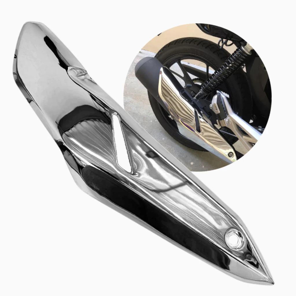 Protetor Escapamento CB Twister 250 Adaptado Fan Titan 160 Cromado Moto em Oferta na Shopee
