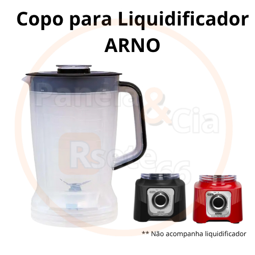 Copo plástico do Liquidificador Arno  Modelo Power Max LN50 LN51 MP60 MP70 MP74