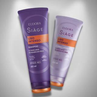 SIÁGE - Shampoo 250ml + Condicionador 200ml - Liso intenso em Oferta na Shopee
