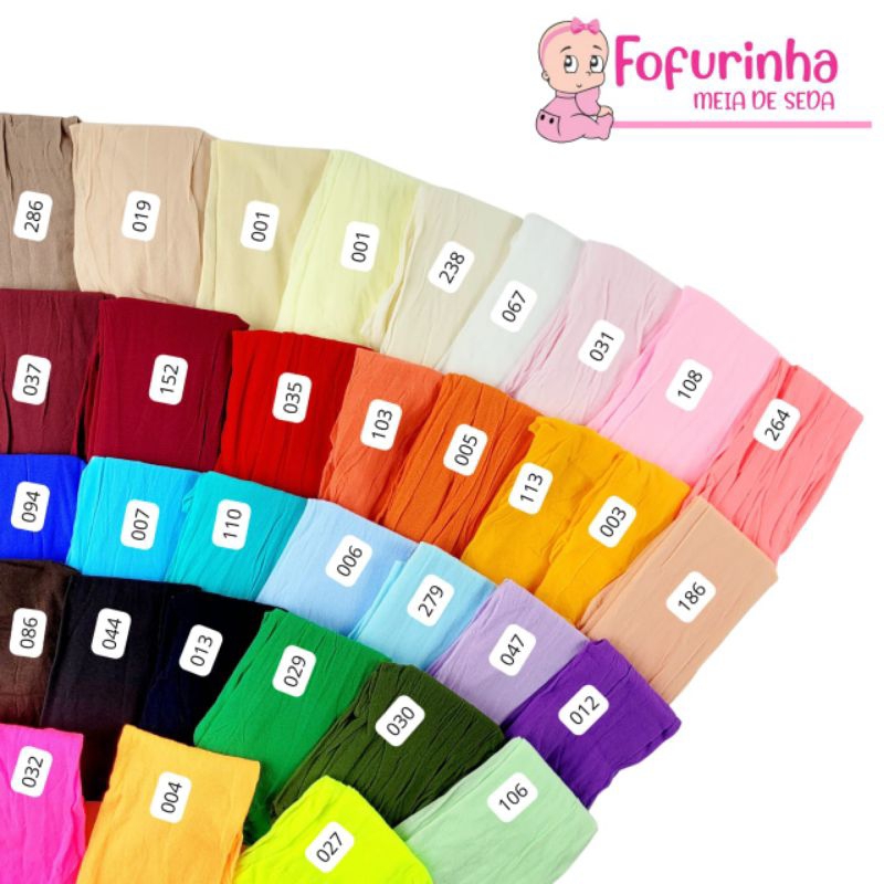 Meia de Seda Lisa 60cm FOFURINHA artesanato  NÃO ESGARÇA Excelente Qualidade Customização faixa Cabelo recém nascido