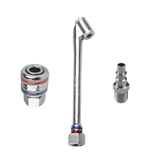 Kit Bico de Encher Pneus C/ Pino + Engate Rápido 1/4 + Conexão em Oferta na Shopee