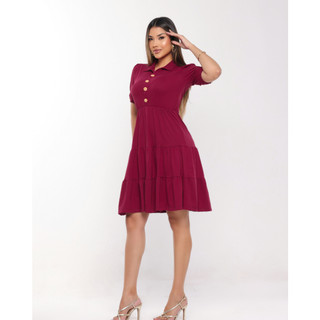VESTIDO MANGA PRINCESA MIDI MODA EVANGELICA
