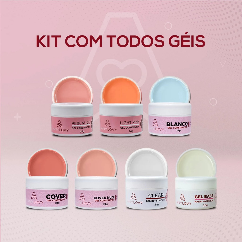 Gel Para Unhas Anylovy 24g/20g Acrigel Fibra Alongamento de Unhas