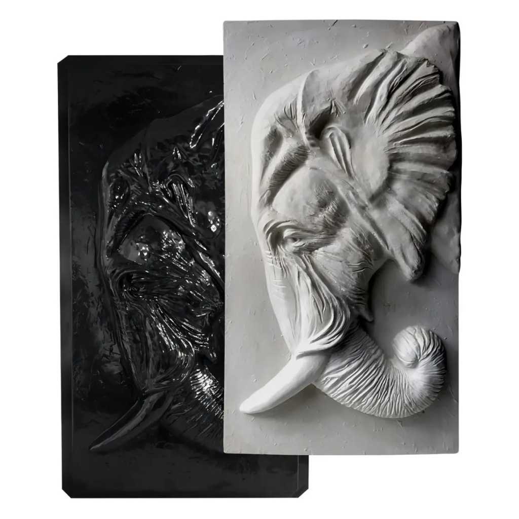 Molde Forma ABS Quadro Elefante Indiano 79x41cm Gesso Cimento Cd917 em Oferta na Shopee
