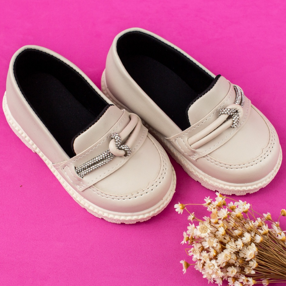 Mocassim Infantil Menina Delicado Brilho Confortável Sapato SolaTratorada Antiderrapate Promoção