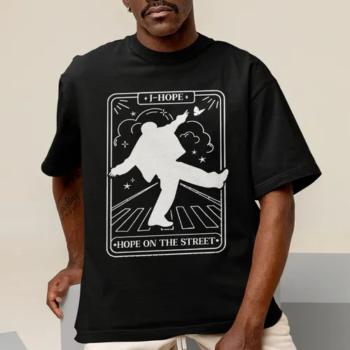 Camisa Premium  J-hope Kpop Hope On The Street Bts Camiseta 100% Algodão
