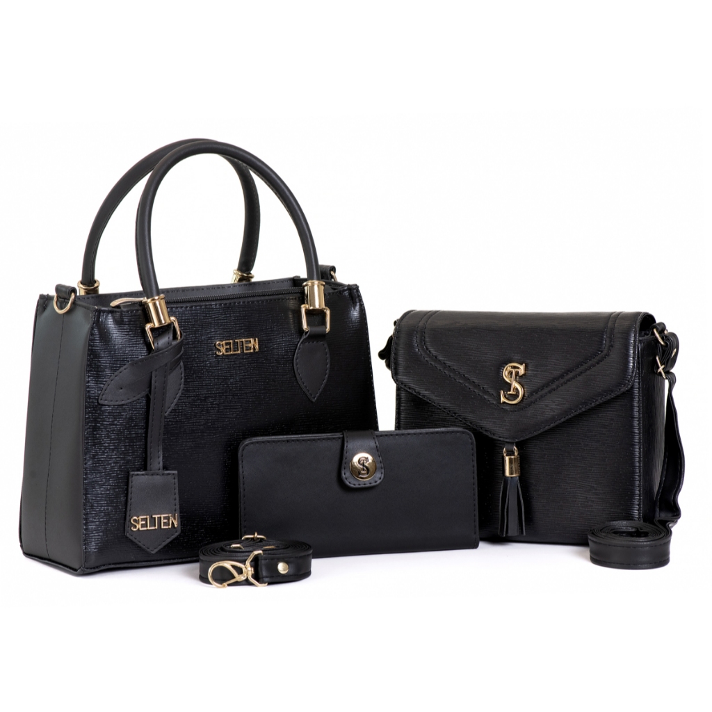 Kit Bolsa Lorena Transversal Alça Ajustável Tote Bolsa Tiracolo Modelo Tampa Lançamento com Carteira