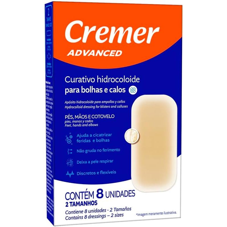 Curativo Cremer Hidrocoloide para Calos E Bolhas com 8 Unidades em Oferta na Shopee