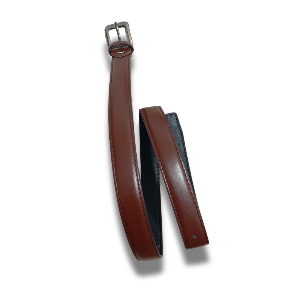 Cinto Social Infantil Masculino de Couro Sintético Com Regulagem 80 cm