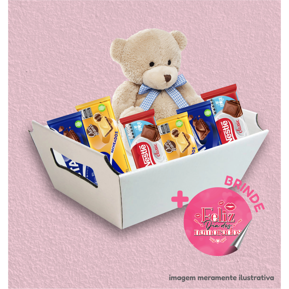 CESTINHA DE PAPEL BRANCO, 01 unidades; P 14x10cm - Páscoa; Cesta de Chocolate; Café da manhã; Dia dos namorados