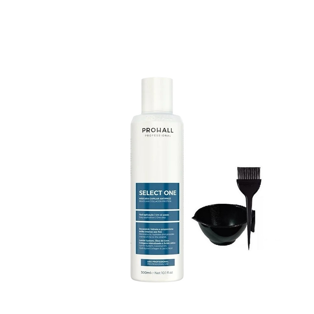 Prohall Select One Progressiva 300 Ml + Cambuca E Pincel.NF