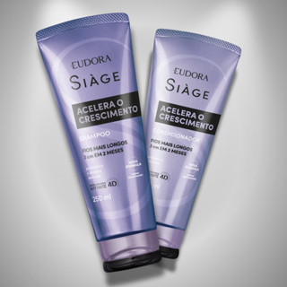 SIÁGE - Shampoo 250ml + Condicionador 200ml - Acelera Crescimento em Oferta na Shopee