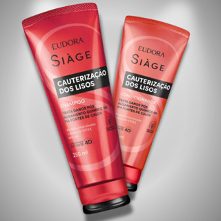 SIÁGE - Shampoo 250ml + Condicionador 200ml - Cauterização dos Lisos: em Oferta na Shopee