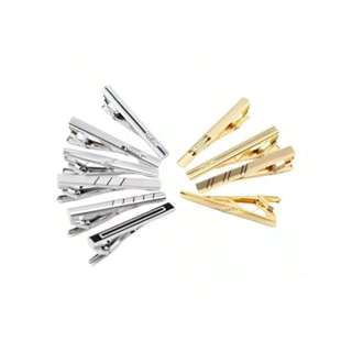 PRENDEDOR DE GRAVATA SLIM DOURADO E PRATA em Oferta na Shopee