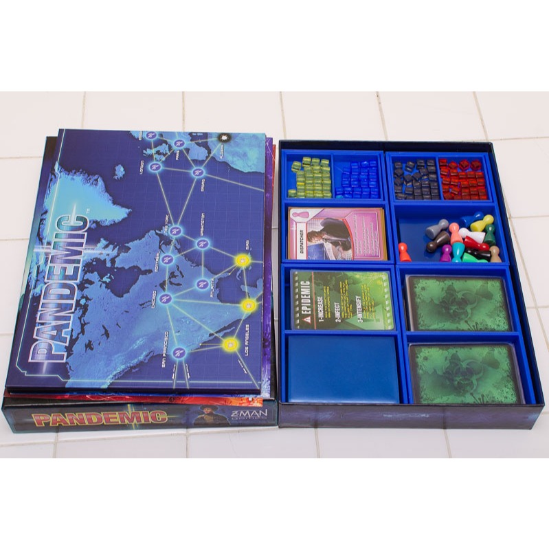 Insert 3D para Jogo Pandemic + Expansão Boardgame Organizador