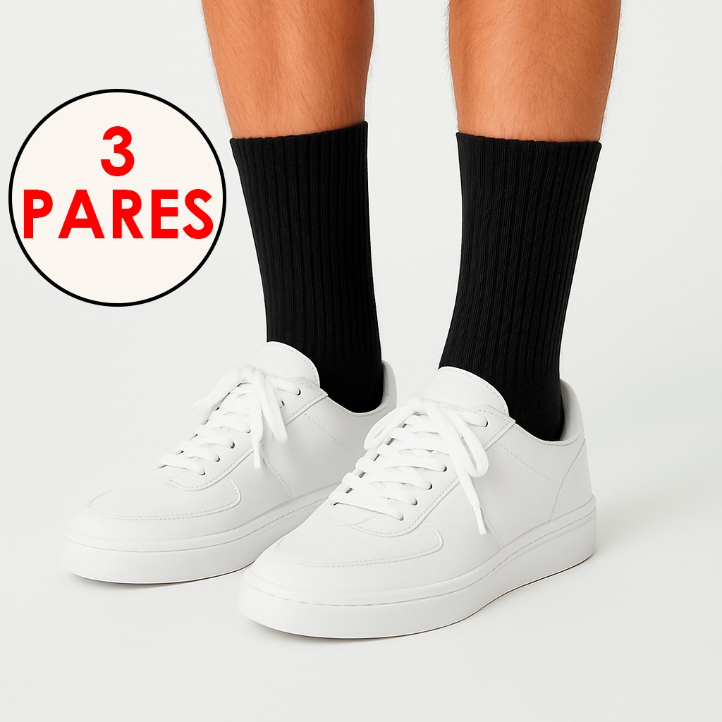 Kit 3 Pares Meias Lupo Cano Alto Longo Original Sport Meia Em Algodão Grossa Frio Confortável Masculina Feminina - Men Clothes