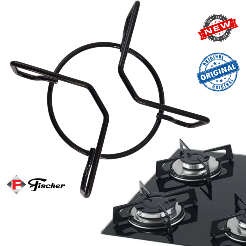 Trempe Grelha Grade Cooktop Fogão Fischer 4 e 5 bocas Esmaltada Fit Line Novo Modelo