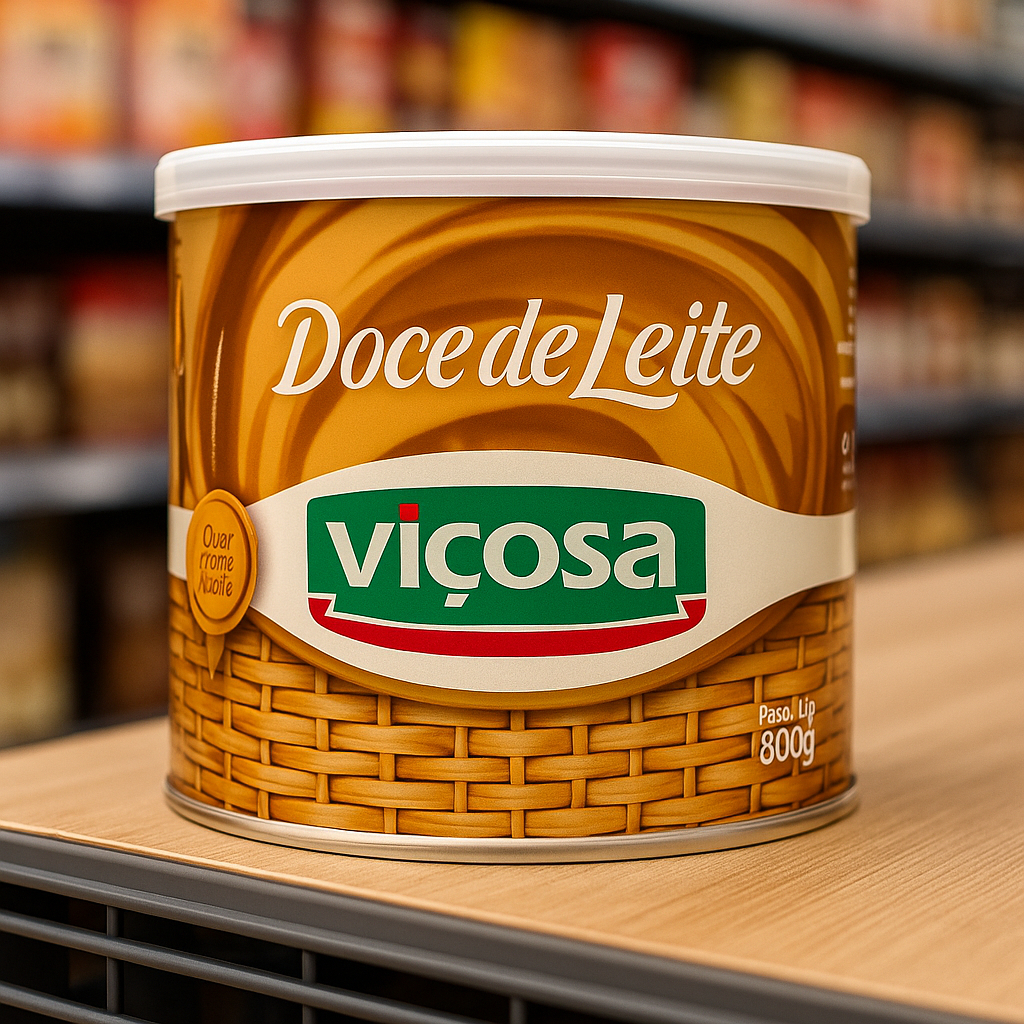 Doce de Leite Viçosa 800g | O Mais Cremoso e Premiado do Brasil!