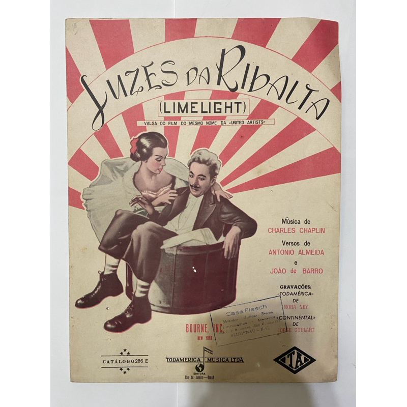 Paratitura Antiga Luzes da Ribalta Time Light