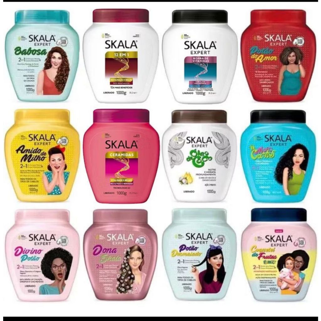 Creme de Tratamento 1Kg Skala em Oferta na Shopee