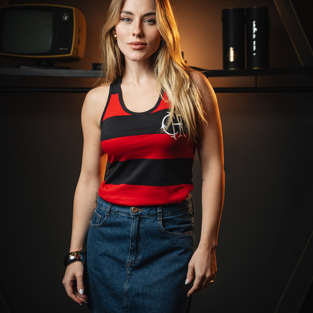 Regata Retrô Flamengo Tri Feminina Oficial em Oferta na Shopee