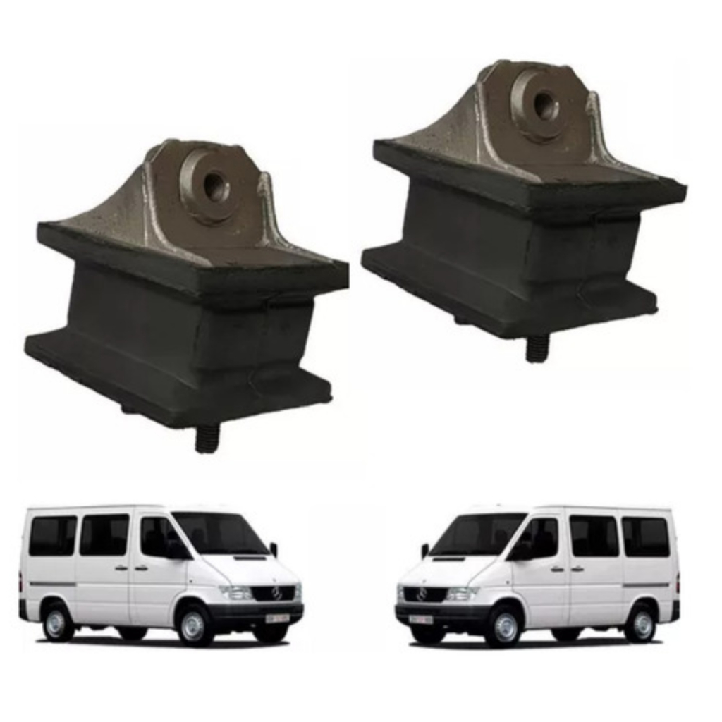 Kit 2coxim Calço Motor Sprinter 310d 1997 1998 1999c/suporte