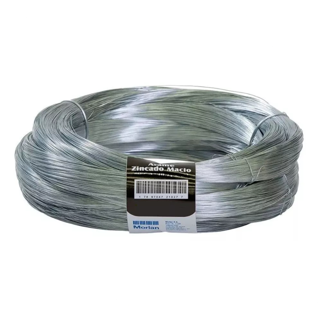 Arame Galvanizado 0,89MM Fio de Amarração 10 unidades de 1KG BWG 20 Morlan Artesanato Plantas Construção