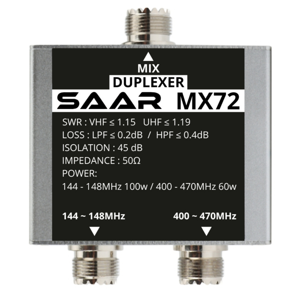 Duplexador Cros Band Mx72 Vhf - Uhf