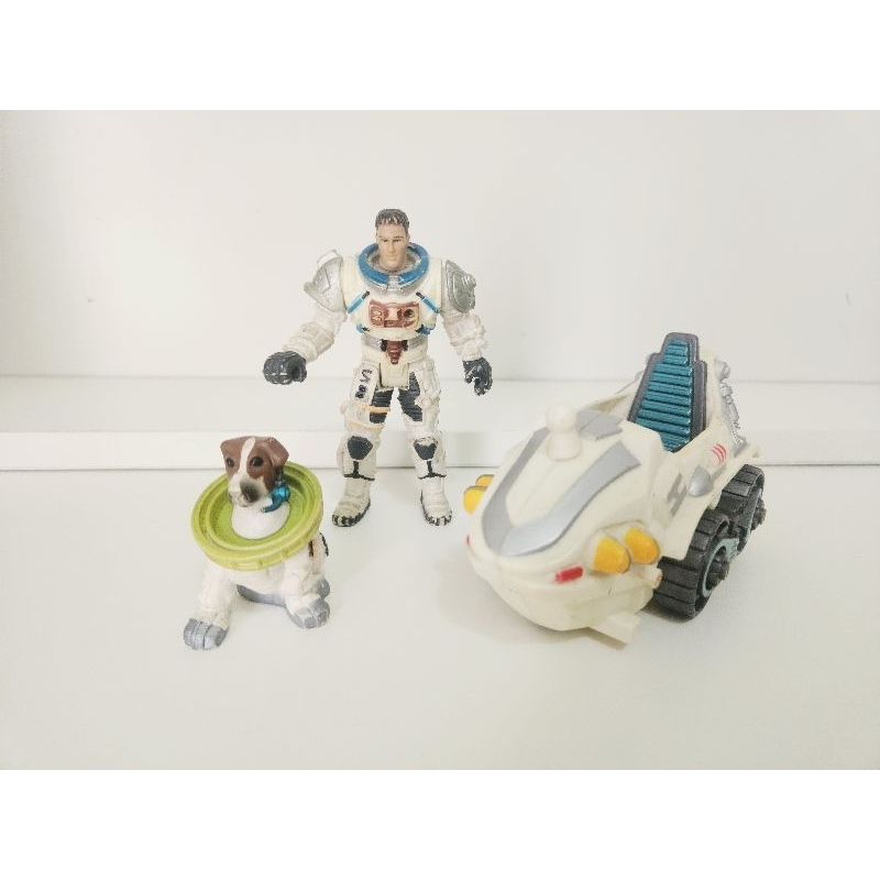 Lote Action Figures Chap Mei Astronauta Rover Space e Space Dog