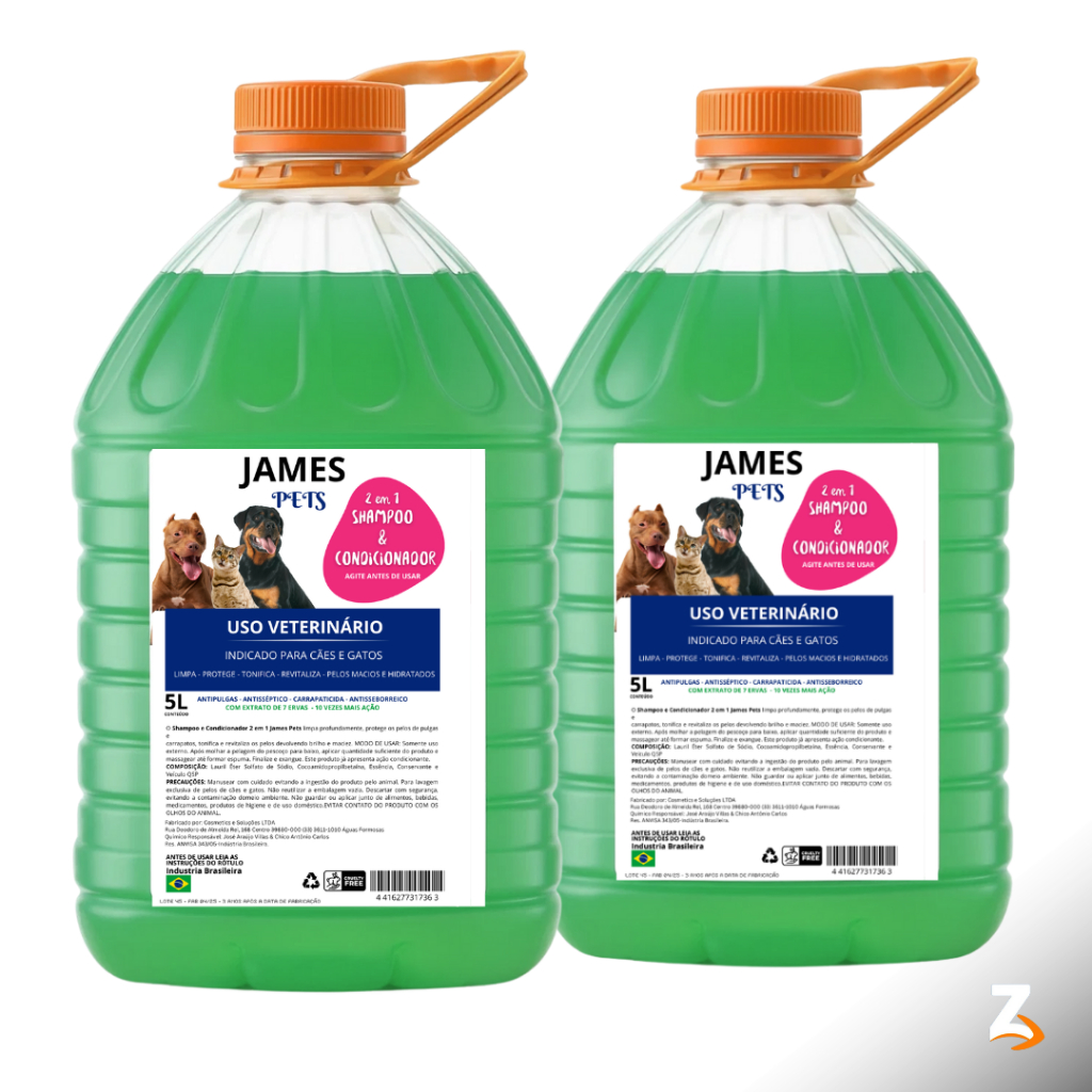 Shampoo Com Condicionador Para Cachorro E Gato Pet Shop - 5L -Linha Pet- shampoo Pet shop- 1 Unidade em Oferta na Shopee