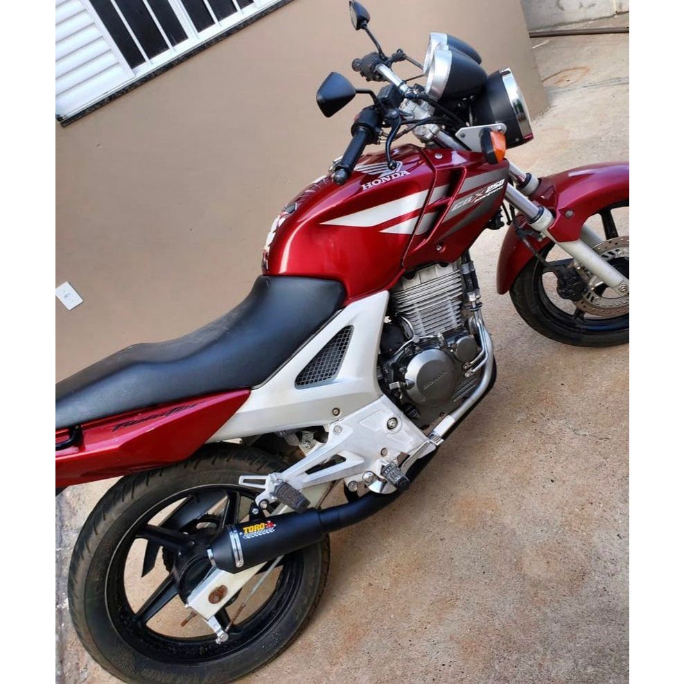 ESCAPAMENTO ESPORTIVO TORO PERFORMANCE T-1 + CURVA DIMENSIONADA BLACK CBX TWISTER 250 .../2008