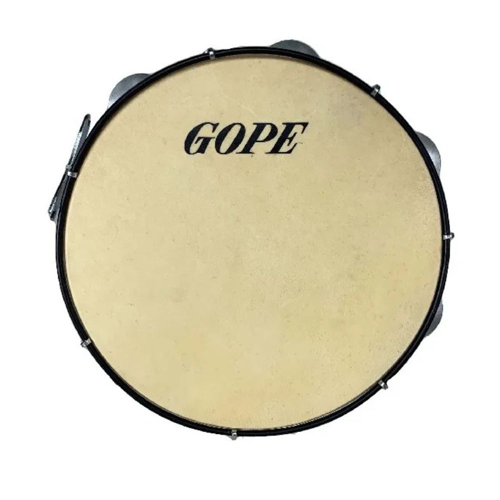 Pandeiro Iniciante Gope 10" Envernizado Com Pele Animal (631PEA) em Oferta na Shopee